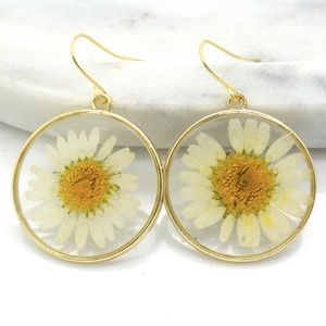 Pressed Flower Earrings